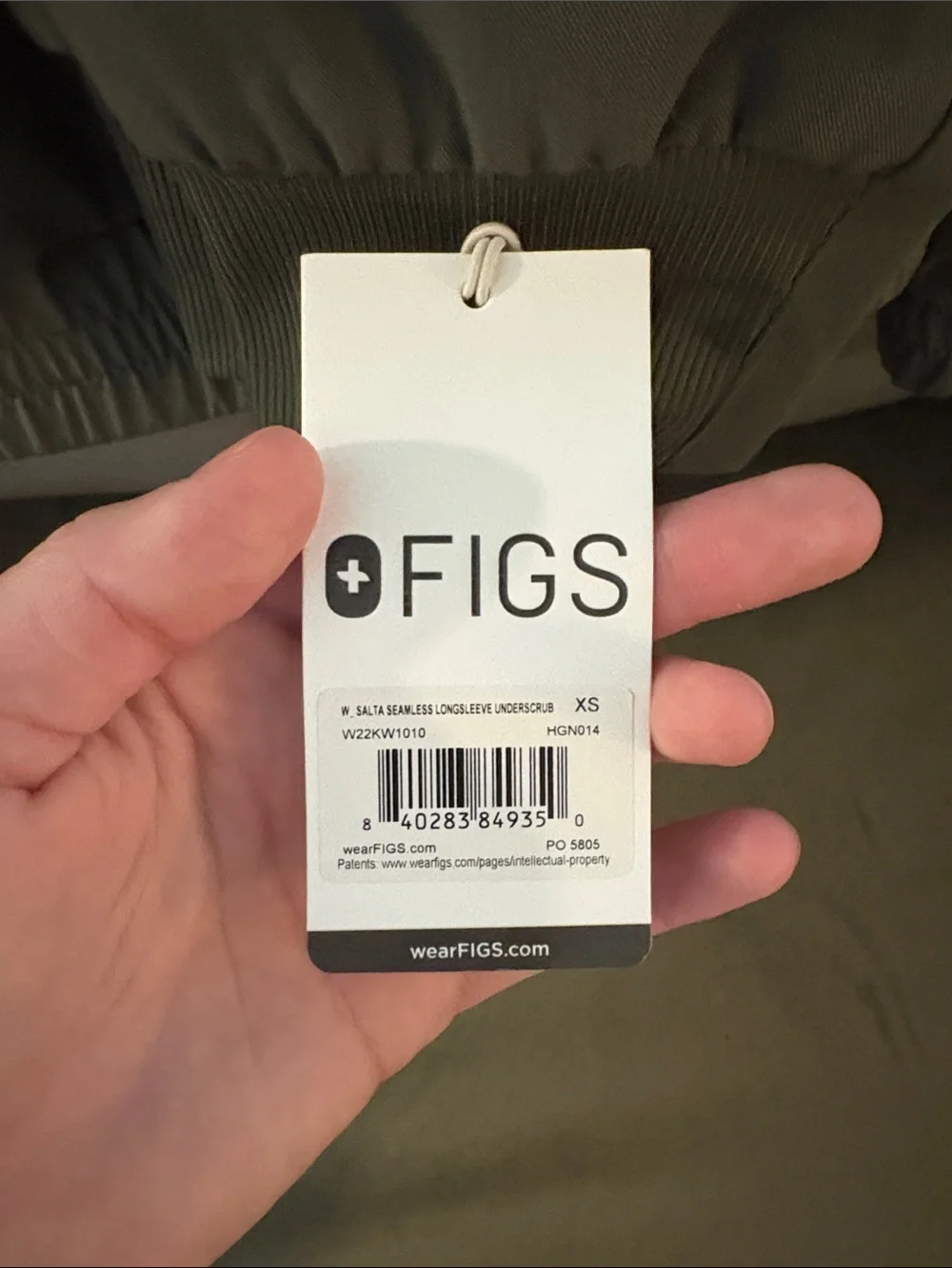 FIGS Full Set- Olive Utility Jacket, Jogger Scrub Pants & Underscrub